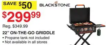 Dunham's Sports BLACKSTONE 22 ON-THE-GO GRIDDLE offer