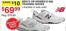 Dunham's Sports NEW BALANCE MEN'S OR WOMEN'S 608 TRAINING SHOES offer