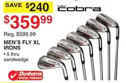 Dunham's Sports COBRA MEN'S FLY XL IRONS offer