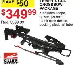 Dunham's Sports KILLER INSTINCT TEMPR-X CCD CROSSBOW PACKAGE offer