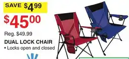 Dunham's Sports KIJARO DUAL LOCK CHAIR offer