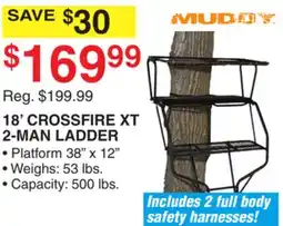 Dunham's Sports MUDDY 18' CROSSFIRE XT 2-MAN LADDER offer