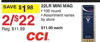 Dunham's Sports CCI 22LR MINI MAG offer