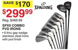 Dunham's Sports SPALDING SPX9 COMBO PVD IRONS offer