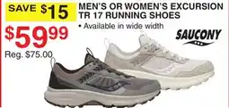 Dunham's Sports SAUCONY MEN'S OR WOMEN'S EXCURSION TR 17 RUNNING SHOES offer