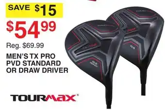 Dunham's Sports TOURMAX MEN'S TX PRO PVD STANDARD OR DRAW DRIVER offer