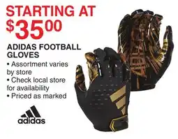 Dunham's Sports ADIDAS FOOTBALL GLOVES offer
