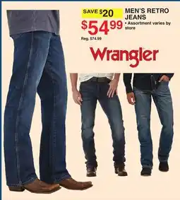 Dunham's Sports WRANGLER MEN'S RETRO JEANS offer
