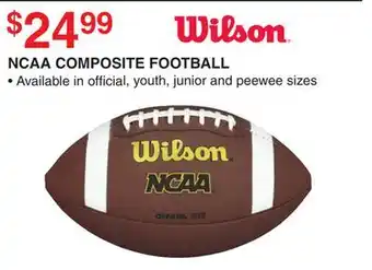 Dunham's Sports WILSON NCAA COMPOSITE FOOTBALL offer