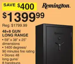 Dunham's Sports REMINGTON 48+8 GUN LONG RANGE offer