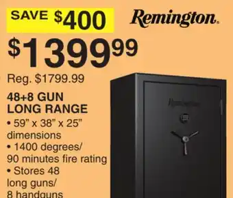 Dunham's Sports REMINGTON 48+8 GUN LONG RANGE offer