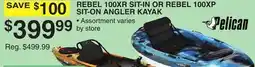 Dunham's Sports REBEL 100XR SIT-IN OR REBEL 100XP SIT-ON ANGLER KAYAK offer