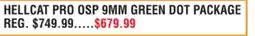 Dunham's Sports HELLCAT PRO OSP 9MM GREEN DOT PACKAGE offer
