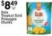 Met Foodmarkets Dole Tropical Gold Pineapple Chunks offer