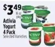Pioneer Supermarkets Activia Yogurt offer