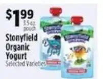 Pioneer Supermarkets Stonyfield Organic Yogurt offer