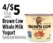 Pioneer Supermarkets Brown Cow Whole Milk Yogurt offer