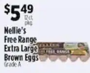 Pioneer Supermarkets Nellie's Free Range Extra Large Brown Eggs offer