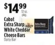 Pioneer Supermarkets Cabot Extra Sharp White Cheddar Cheese Bars offer