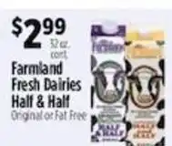 Pioneer Supermarkets Farmland Fresh Dairies Half & Half offer