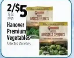 Pioneer Supermarkets Hanover Premium Vegetables offer