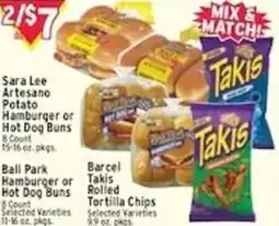 Met Foodmarkets Sara Lee Artesano Potato Hamburger or Hot Dog Buns offer