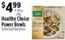 Pioneer Supermarkets Healthy Choice Power Bowls offer