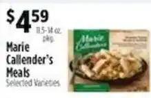 Pioneer Supermarkets Marie Callender's Meals offer
