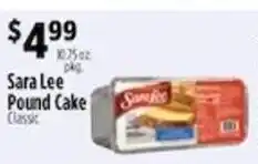 Pioneer Supermarkets Sara Lee Pound Cake offer