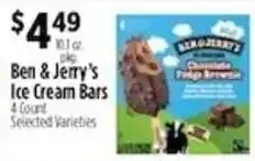 Pioneer Supermarkets Ben & Jerry's Ice Cream Bars offer