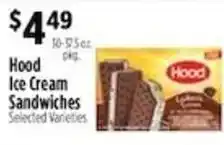 Pioneer Supermarkets Hood Ice Cream Sandwiches offer