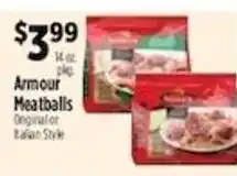 Pioneer Supermarkets Armour Meatballs offer