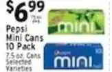 Met Foodmarkets Pepsi Mini Cans offer