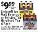 Met Foodmarkets Smirnoff Ice Malt Beverage or Twisted Tea Hard Iced Tea offer