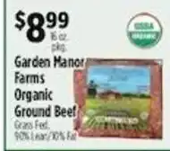 Pioneer Supermarkets Garden Manor Farms Organic Ground Beef offer
