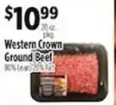 Pioneer Supermarkets Western Crown Ground Beef offer