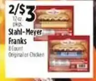 Pioneer Supermarkets Stahl-Meyer Franks offer