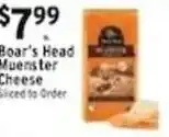 Met Foodmarkets Boar's Head Muenster Cheese offer