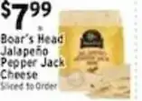 Met Foodmarkets Boar's Head Jalapeño Pepper Jack Cheese offer