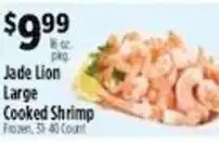 Pioneer Supermarkets Jade Lion Large Cooked Shrimp offer