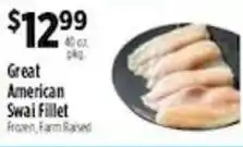 Pioneer Supermarkets Great American Swai Fillet offer