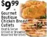 Met Foodmarkets Gourmet Boutique Chicken Breast Cutlets offer