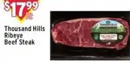 Met Foodmarkets Thousand Hills Ribeye Beef Steak offer