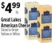 Pioneer Supermarkets Great Lakes American Cheese offer