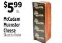 Pioneer Supermarkets McCadam Muenster Cheese offer