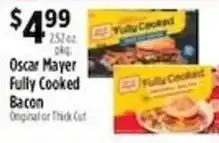 Pioneer Supermarkets Oscar Mayer Fully Cooked Bacon offer