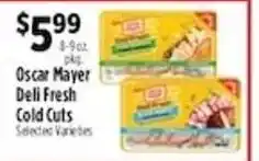 Pioneer Supermarkets Oscar Mayer Deli Fresh Cold Cuts offer