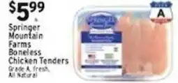 Met Foodmarkets Springer Mountain Farms Boneless Chicken Tenders offer
