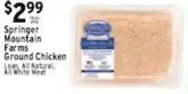 Met Foodmarkets Springer Mountain Farms Ground Chicken offer
