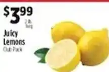 Pioneer Supermarkets Juicy Lemons offer